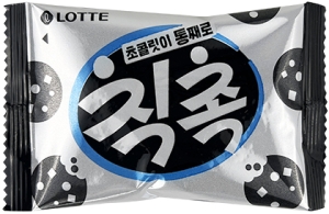Lotte~Печенье песочное с кусочками шоколада (Корея)~Chic Choc