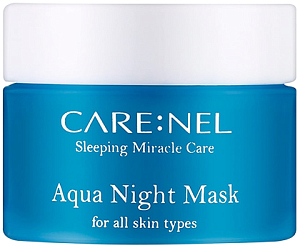 Carenel~Ночная маска для лица с экстрактом каштана~Aqua Night Mask